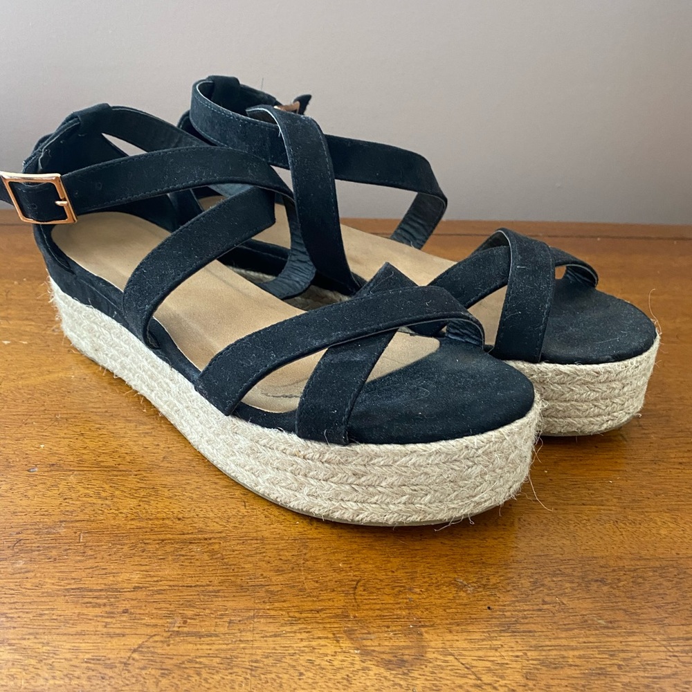 Black espadrilles